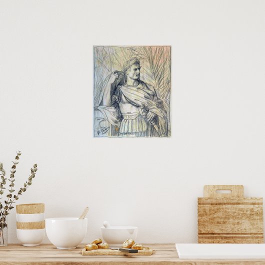 Gérôme - Julius Caesar Poster (Küche)