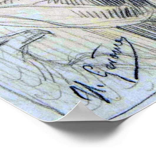 Gérôme - Julius Caesar Poster (Ecke)