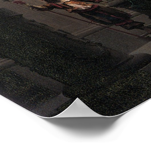 Gérôme - Power Hinter dem Thron 1873 Poster (Ecke)