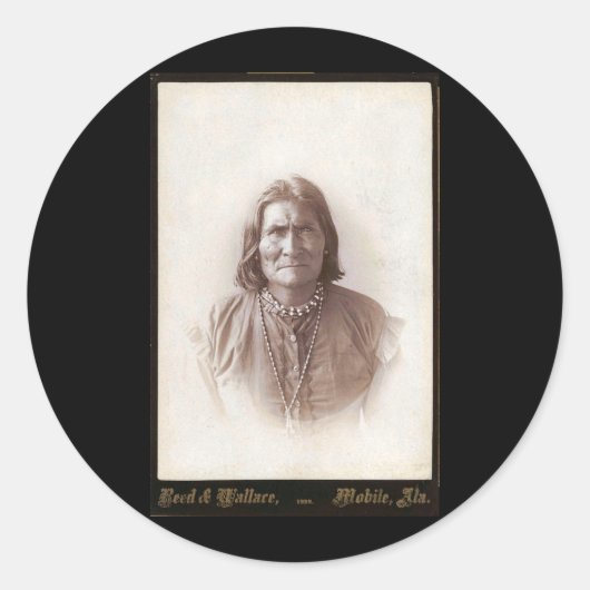 Geronimo 1888 runder aufkleber (Vorderseite)