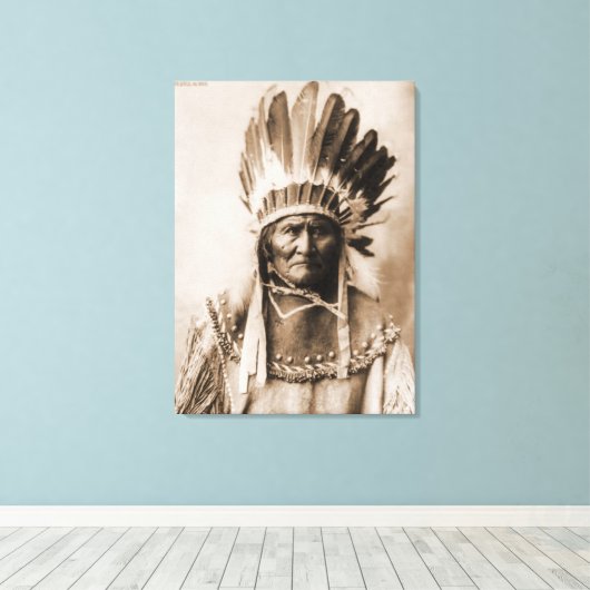 Geronimo 1904 Wrapped Canvas Leinwanddruck (Insitu (Holzboden))