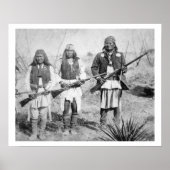 Geronimo and three of his Apache warriors, 1886 (b Poster (Vorne)