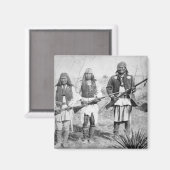 Geronimo and three of his Apache warriors, 1886 Magnet (Vorderseite/Rückseite)