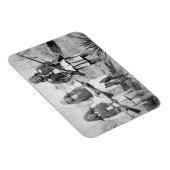 Geronimo and three of his Apache warriors, 1886 Magnet (Rechte Seite)