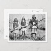 Geronimo and three of his Apache warriors, 1886 Postkarte (Vorne/Hinten)