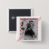 Geronimo - A'tah Nihayá'á Diné Bizaad - Land Back Button (Vorne & Hinten)