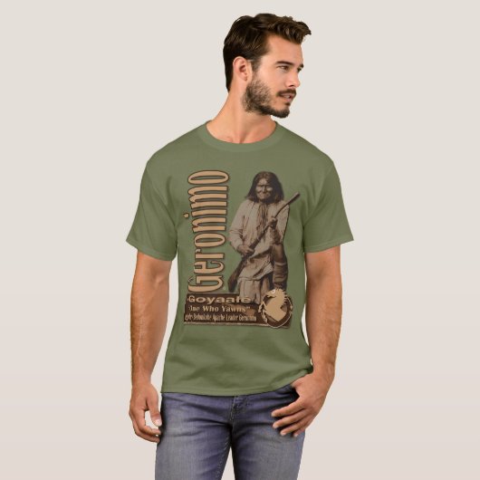 Geronimo Bedonkohe Apache Führer T-Shirt (Vorne ganz)