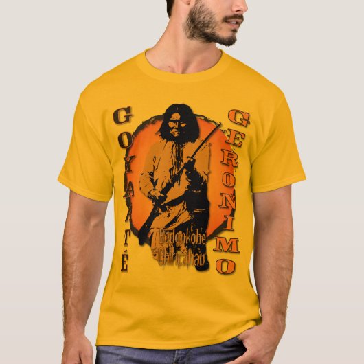 Geronimo Bedonkohe Chiricahua Führer T-Shirt (Vorderseite)