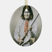 Geronimo (farbiges Foto) Keramikornament (Rechts)