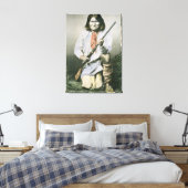 Geronimo (farbiges Foto) Leinwanddruck (Insitu (Schlafzimmer))