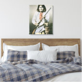 Geronimo (farbiges Foto) Leinwanddruck (Insitu (Schlafzimmer))