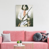 Geronimo (farbiges Foto) Leinwanddruck (Insitu (Wohnzimmer))