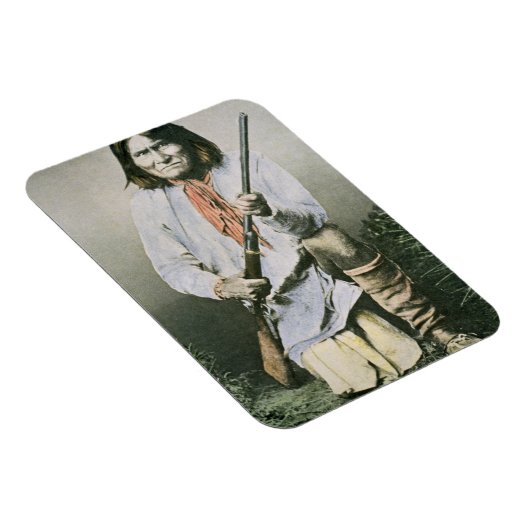 Geronimo (farbiges Foto) Magnet (Rechte Seite)