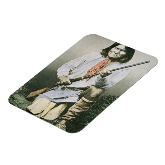 Geronimo (farbiges Foto) Magnet (Linke Seite)