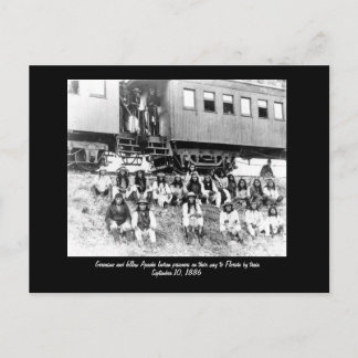 Geronimo, Geronimo und Apache indische Pi... Postkarte