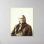 Geronimo (Guiyatle) Apache Native Amerikanische Ur Leinwanddruck (Vorderseite)