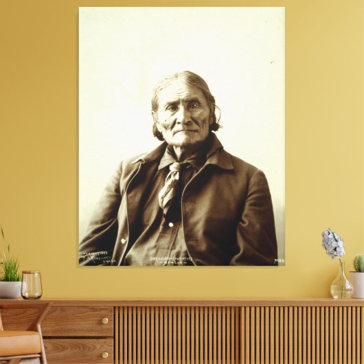 Geronimo (Guiyatle) Apache Native Amerikanische Ur Leinwanddruck (Insitu (Wohnzimmer))