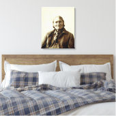 Geronimo (Guiyatle) Apache Native Amerikanische Ur Leinwanddruck (Insitu (Schlafzimmer))