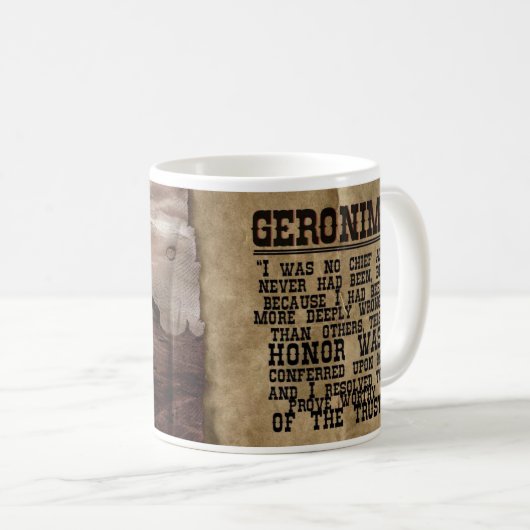 Geronimo historische Tasse (VorderseiteRechts)