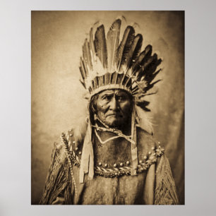 Geronimo im Kopfkleid Poster