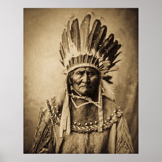 Geronimo im Kopfkleid Poster (Vorne)