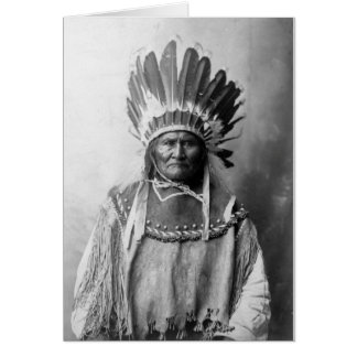 Geronimo in Kopfschmuck 1907