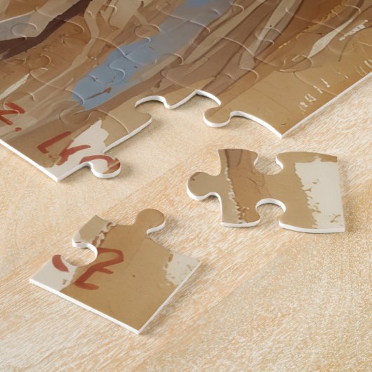 Geronimo Indian Chief Warrior Portrait Puzzle (Seite)