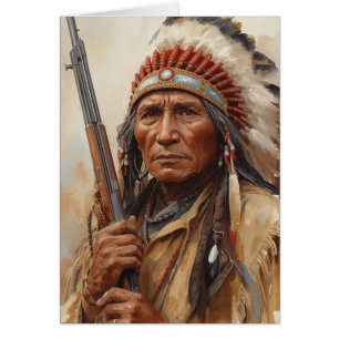 Geronimo Indianischer Häuptling Krieger Portrait