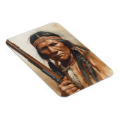 Geronimo Indianischer Häuptling Krieger Portrait Magnet (Rechte Seite)