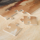 Geronimo Indianischer Häuptling Krieger Portrait Puzzle (Seite)