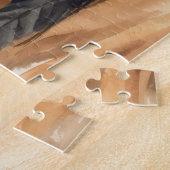 Geronimo Indianischer Häuptling Krieger Portrait Puzzle (Seite)