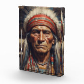 Geronimo Indischer Chefkrieger Portrait Fotoblock (Rechts)