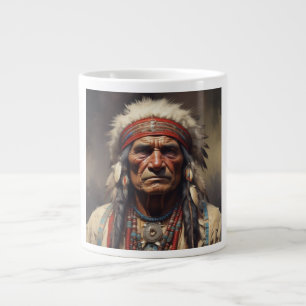 Geronimo Indischer Chefkrieger Portrait Jumbo-Tasse