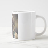 Geronimo Indischer Chefkrieger Portrait Jumbo-Tasse (Rechts)