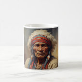 Geronimo Indischer Chefkrieger Portrait Kaffeetasse (Mittel)
