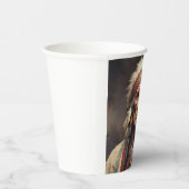 Geronimo Indischer Chefkrieger Portrait Pappbecher (Rechts)