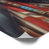 Geronimo Indischer Chefkrieger Portrait Poster (Ecke)