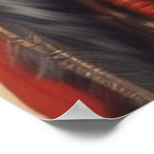 Geronimo Indischer Chefkrieger Portrait Poster (Ecke)