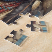 Geronimo Indischer Chefkrieger Portrait Puzzle (Seite)