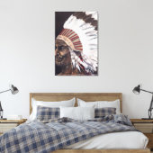 Geronimo Leinwanddruck (Insitu (Schlafzimmer))
