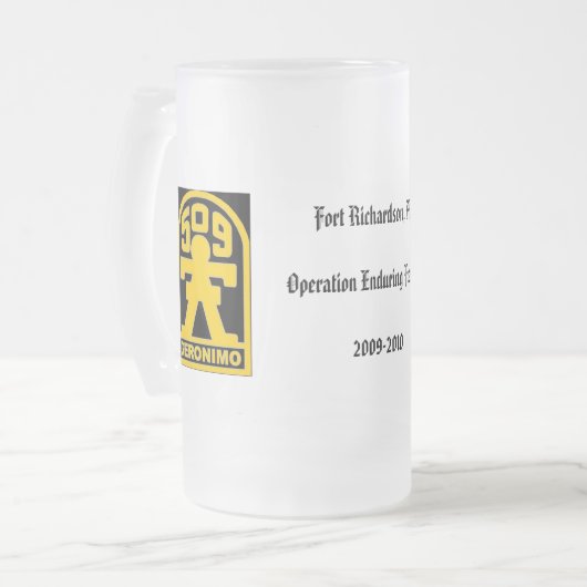 geronimo mattierte Tasse (Vorderseite Links)