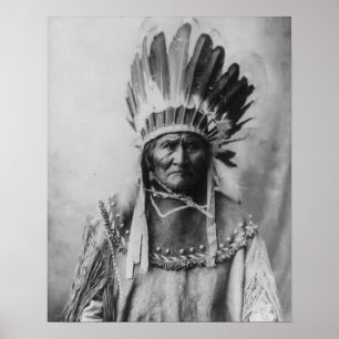 'Geronimo mit Adresse' Poster