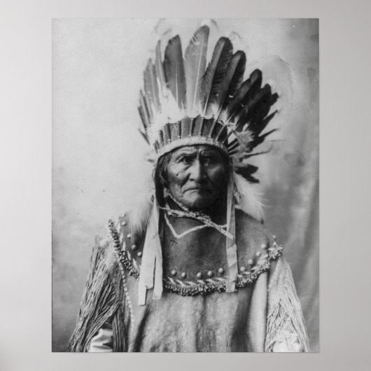 'Geronimo mit Adresse' Poster (Vorne)