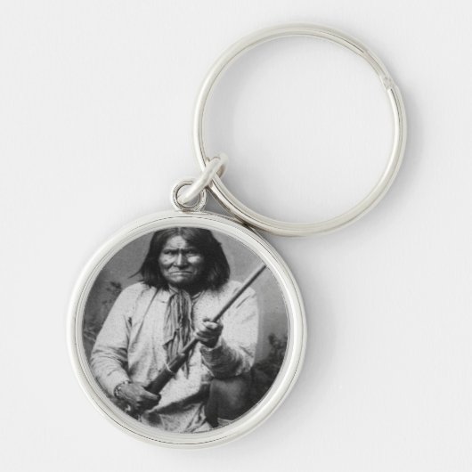 'Geronimo mit Gewehr beim Ready Schlüsselanhänger (Vorne)