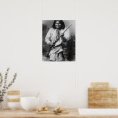 'Geronimo mit Gun am Bereit' Poster (Küche)