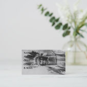 'Geronimo mit Kopfschmuck Visitenkarte (Stehend Vorderseite)