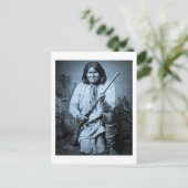Geronimo mit Rifle 1886 Postkarte (Stehend Vorderseite)