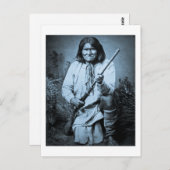 Geronimo mit Rifle 1886 Postkarte (Vorne/Hinten)