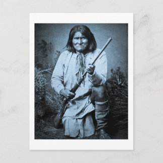 Geronimo mit Rifle 1886 Postkarte