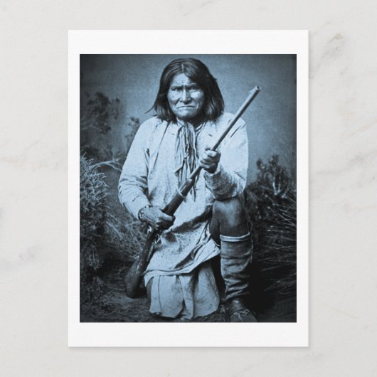 Geronimo mit Rifle 1886 Postkarte (Vorderseite)